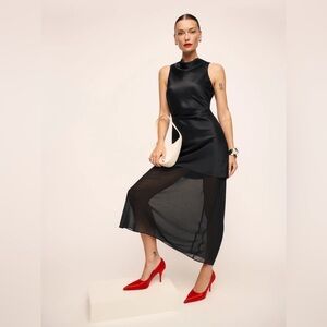 NEW with tags Reformation Logan Silk Dress Size 2
